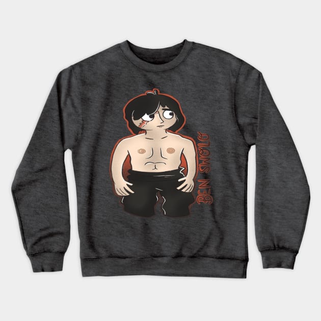 Ben Swolo Crewneck Sweatshirt by paigedefeliceart@yahoo.com